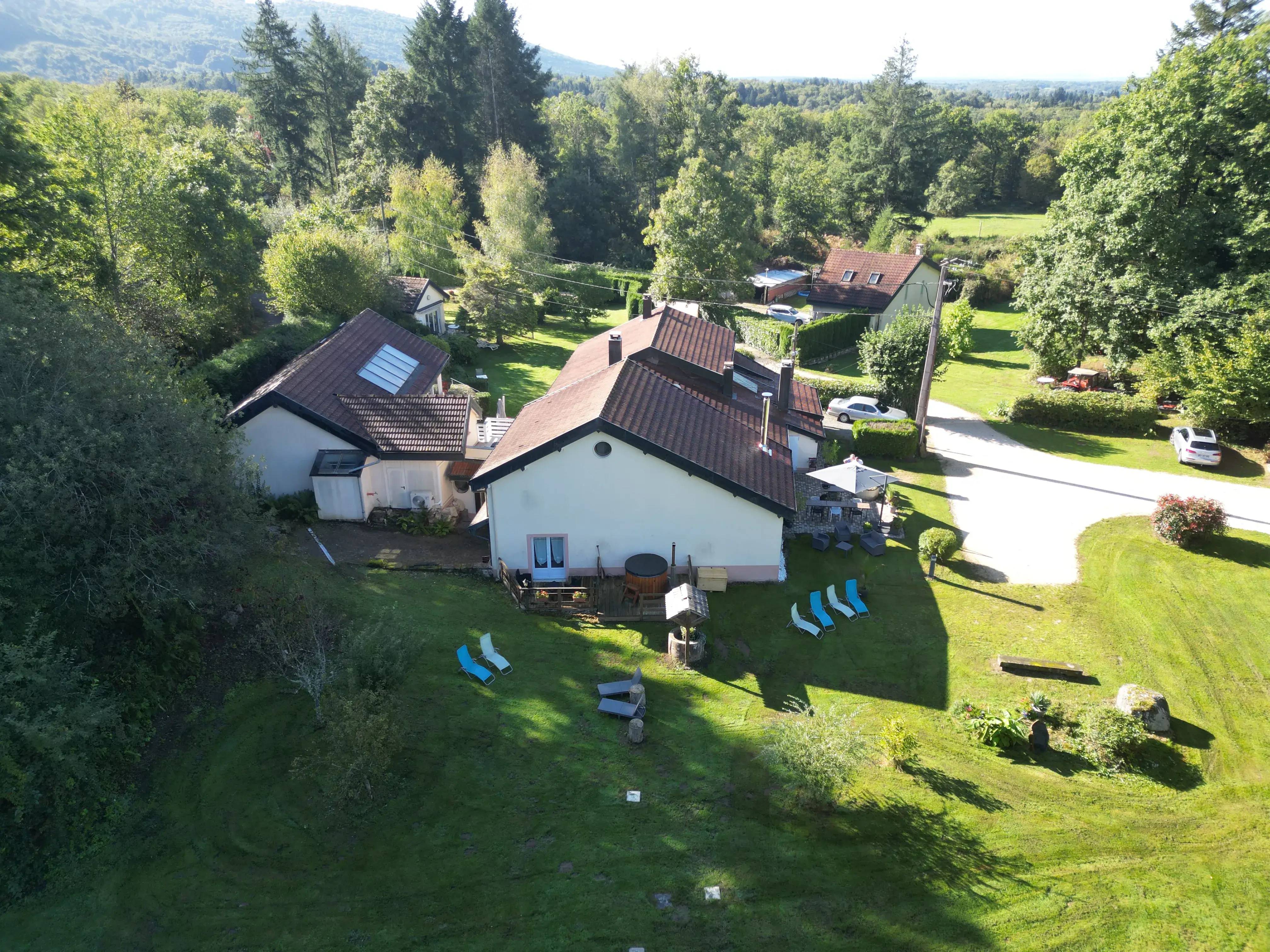 Vue aérienne du domaine