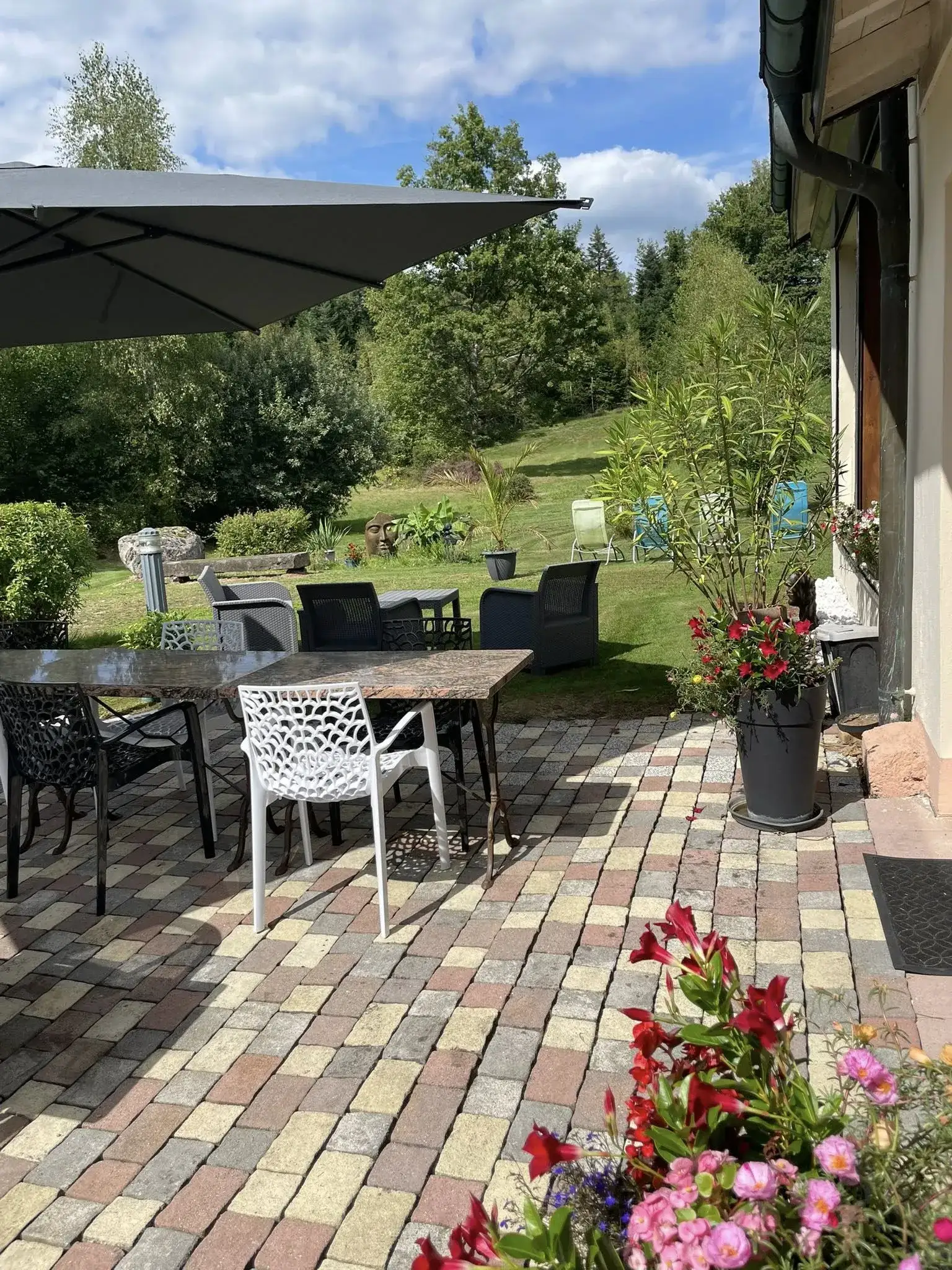 Repas en terrasse